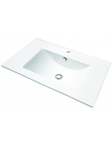 Blanco 7,5", Lavabo en porcelaine semi-encastré