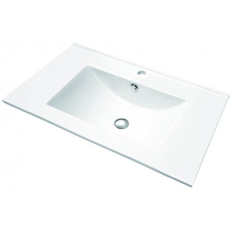 Blanco 7,5", Lavabo en porcelaine semi-encastré