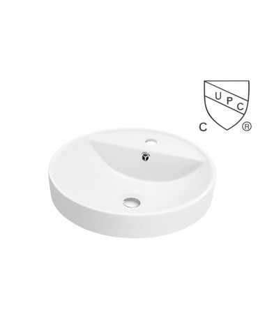 Barbade 18.5", lavabo en porcelaine