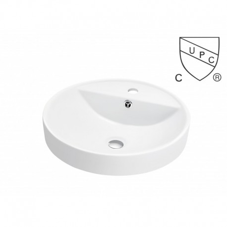 Barbade 18.5", lavabo en porcelaine