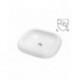 Alba 21", Lavabo en porcelaine