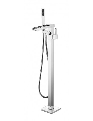 Hermes, Polished Chrome Freestanding Bathtub Faucet