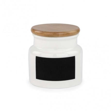 Small storage jar with chalk label