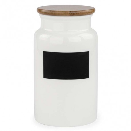 Large storage jar with chalk label