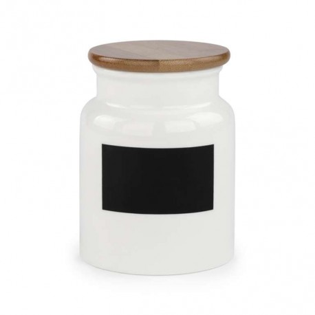 Med. storage jar with chalk label