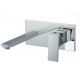 Ares, robinet mural chrome poli