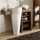 Lavabo sur pied en marbre