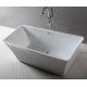 Osiris Freestanding bath 67", mat black Finish