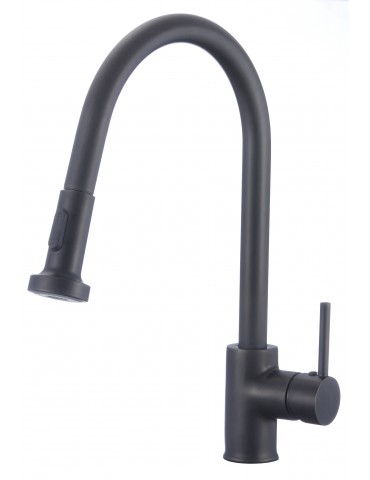 Vodos, kitchen faucet with matte black finish