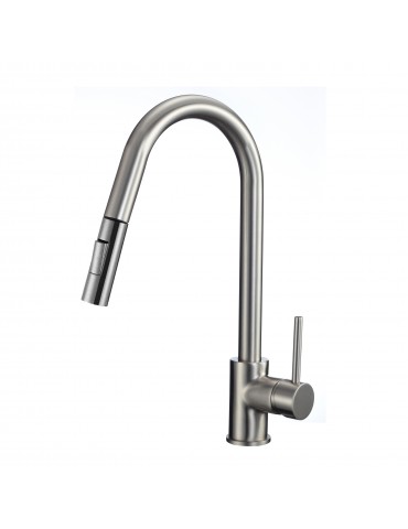 Kidall, brushed nickel kitchen faucet