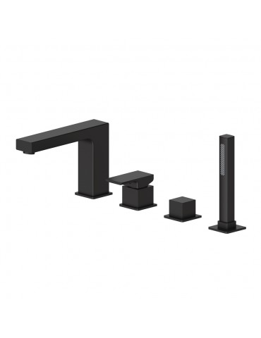 Ares, Matt black bath faucet