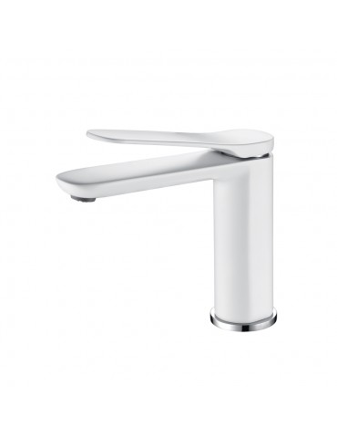 Miggue, white matt washbasin faucet