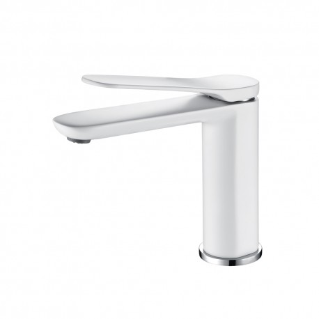 Miggue, white matt washbasin faucet