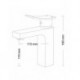 Kimo, Matte Black basin Faucet