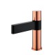 Raja, rose gold and matt black sink faucet