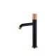 Mateo, matte black and rose gold basin faucet