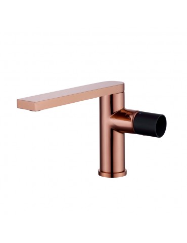 Otso, rose gold and black sink faucet