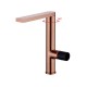 Otso, rose gold and black wash basin faucet