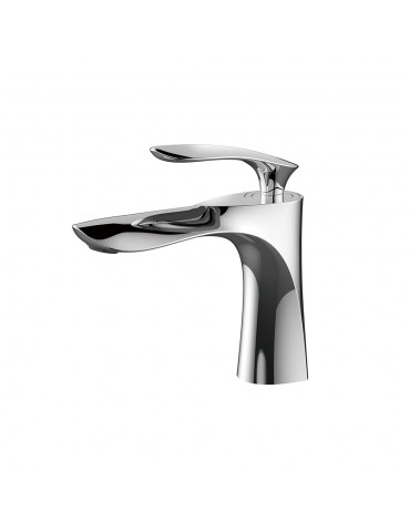 Kuta, Polished chrome basin faucet