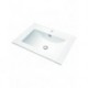 Blanco 7", Lavabo en porcelaine semi-encastré