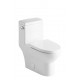 Eana, One piece toilet with flush on the side