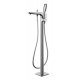 Percée, Freestanding bathtub faucet for polished chrome bathtub