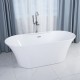 Osiris Freestanding bath 67", mat black Finish