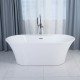 Osiris Freestanding bath 67", mat black Finish