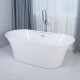 Osiris Freestanding bath 67", mat black Finish