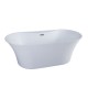 Osiris Freestanding bath 67", mat black Finish