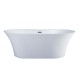 Osiris Freestanding bath 67", mat black Finish