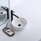 Epona 14", lavabo rond en porcelaine avec fini blanc