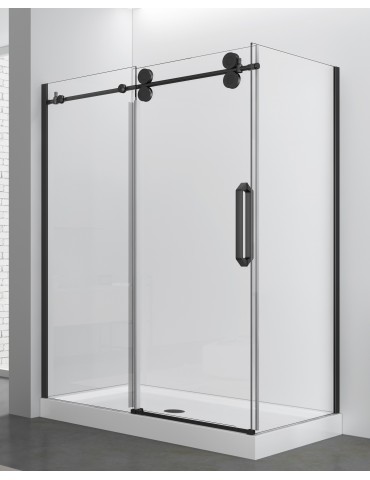 Kamillia noire 60", porte de douche