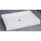 Apollon 48 × 32” base de douche pour alcôve, drain central