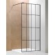 Alyza , Italien style Shower black 36''