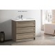 Kiev 35.5 '' Grey Elm, Freestanding vanity