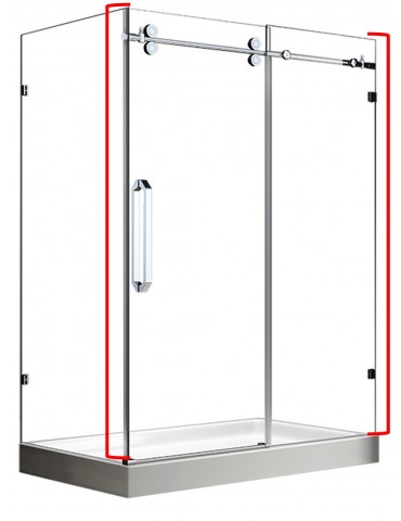 Apollon- shower door 48"