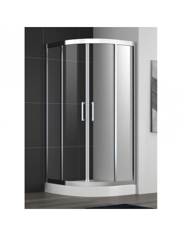 Céleste 32", Douche ronde en coin chrome