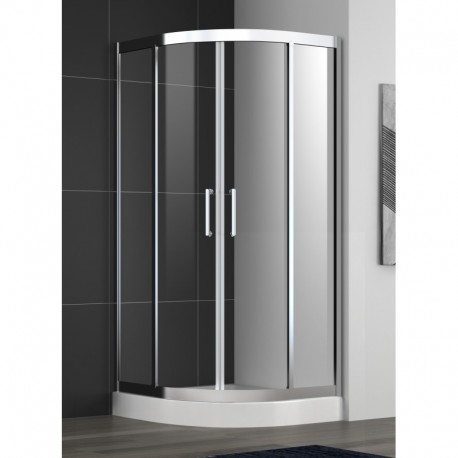 Céleste 32", Douche ronde en coin chrome