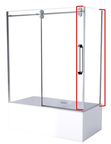 Apollon- shower door 48"