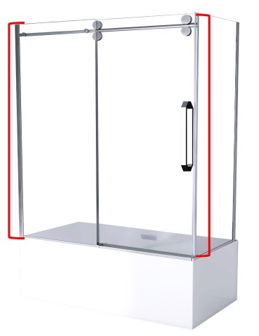 Apollon- shower door 48"