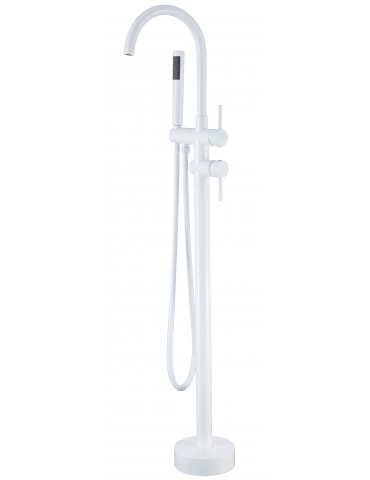 Kami, white pedestal bath faucet