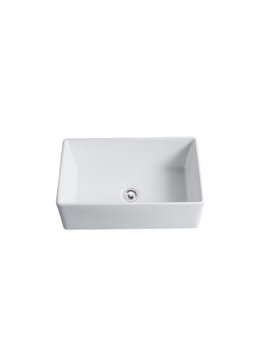 Balios, 30" Glossy White Porcelain Sink