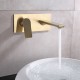 Hades, gold and matte black basin faucet