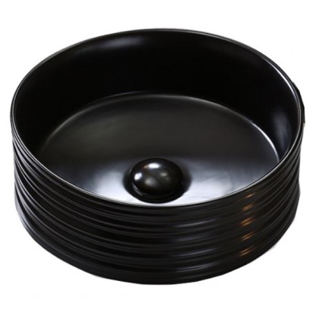 Runden 16", Matte black round basin