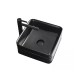 Quadra 15", Lavabo carré fini noir mat