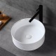 Runden 16", Matte white round basin