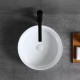 Runden 16", Matte white round basin