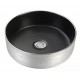 Epona 14", Round basin with silver and black finish