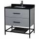 Titus 32'', Honor Gray, Freestanding Vanity with White Countertop